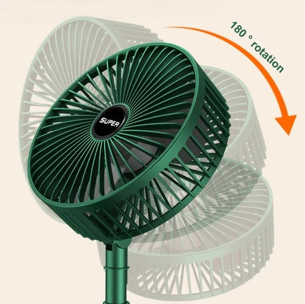 Folding Fan With Power bank